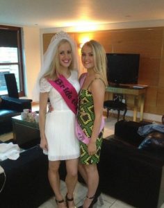 Lucy Fallon and her sister Laura