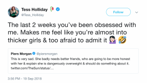 Piers Morgan Tess Holliday