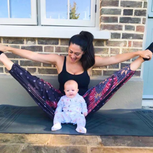 Casey Batchelor with daughter Florence