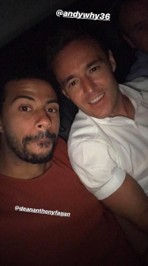 dean fagan alan halsall instagram holiday