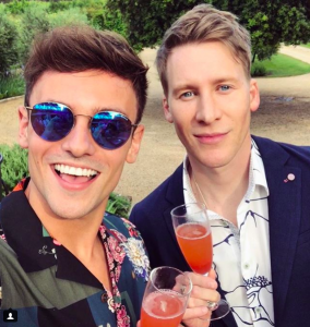 tom daley dustin lance black instagram