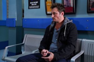 Martin waits in the police station