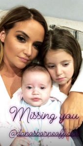 Jacqueline Jossa with daughters Mia and Ella