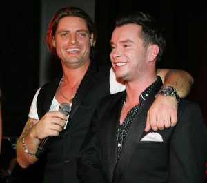 Keith Duffy and late Boyzone star Stephen gately