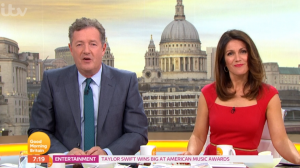 Piers Morgan and Susanna Reid on GMB