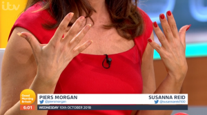 Susanna Reid's nails on GMB