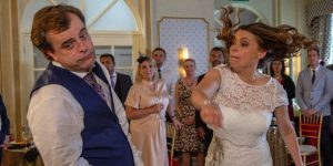 Steve punched by Tracy Corrie wedding