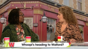 Whoopi Goldberg and Nadia Sawalha on Loose Women