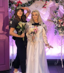 Corrie's Lucy Fallon poses in a wedding dress