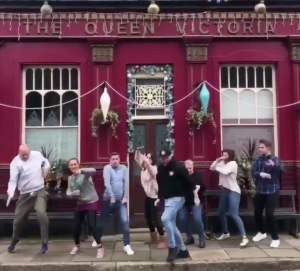 EastEnders cast dancing 