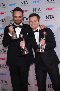 Ant and Dec at The National TV Awards 2018