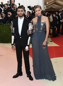 Gigi Hadid (L) and Zayn Malik attend the 'Manus x Machina: Fashion In An Age Of Technology' Costume Institute Gala at Metropolitan Museum of Art 