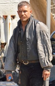Tom Hardy on set of Taboo in Cornwall