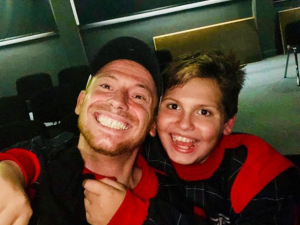 Joe Swash and his son Harry
