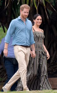 Prince Harry, the Duke of Sussex and Meghan, the Duchess of Sussex visit Bondi Beach and meet a local surfing community group, known as OneWave, raising awareness for mental health and wellbeing
