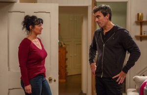 Moira and Cain Dingle in Emmerdale