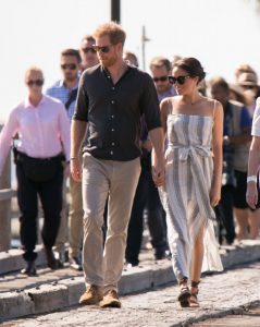 The Duke and Duchess of Sussex, Prince Harry and Meghan Markle, meet the locals on Fraser Island
