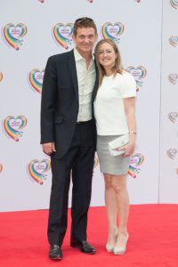 Matthew Wright and wife Amelia at The Health Lottery VIP tea party