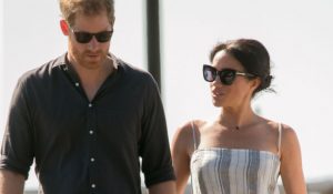 Meghan, Duchess of Sussex and Prince Harry, Duke of Sussex walk along Kingfisher Bay Jetty during a visit to Fraser Island on October 22, 2018 on Fraser Island, Australia. The Duke and Duchess of Sussex are on their official 16-day Autumn tour visiting cities in Australia, Fiji, Tonga and New Zealand. (Photo by Kirsty Wigglesworth - Pool/Getty Images)