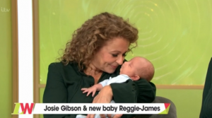 Josie Gibson's son Reggie James with Nadia Sawalha