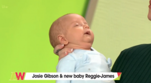 Josie Gibson with son Reggie-James on Loose Women