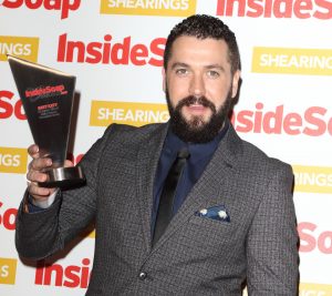 Shayne Ward Inside Soap Awards 2018