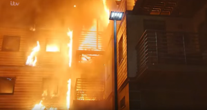 Victoria Court Fire Coronation Street