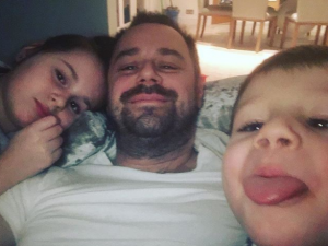 Danny Dyer with daughter Sunnie and son Arty