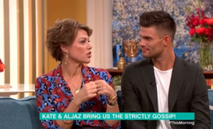 Kate Silverton and Aljaž Škorjanec on This Morning
