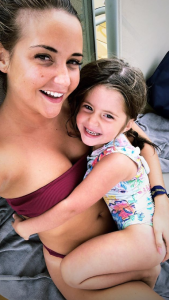 Jacqueline Jossa and daughter Ella