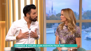 Rylan Clark-Neal and Amanda Holden on This Morning