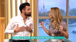 Rylan Clark-Neal and Amanda Holden on This Morning