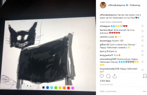 Katie Price's pic of son Harvey's Halloween drawing