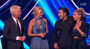 Phillip Schofield, Holly Willoughby, Kem Cetinay and Alexandra Murphy on Dancing On Ice