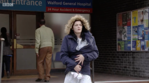 Hayley hospital escape blunder in EastEnders 