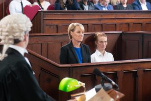 Sally in the dock