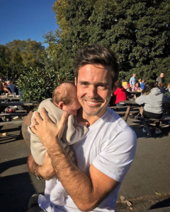 Spencer Matthews with son Theo
