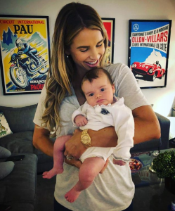 Vogue Williams with son Theodore