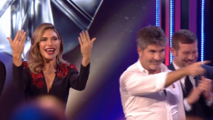 Adya field and Simon Cowell at the PoB awards