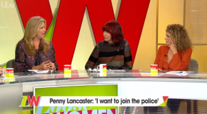 Penny Lancaster, Janet Street Porter and Nadia Sawalha on LW