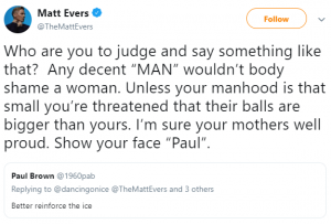 Matt Evers hitting back at Gemma Collins trolls