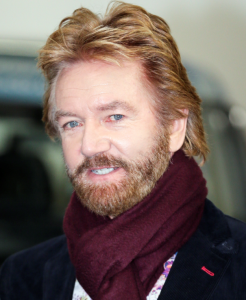TV presenter Noel Edmonds is pictured leaving the ITV studios following a guest appearance on 'This Morning'.