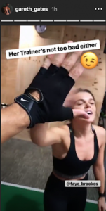 Faye Brookes and Gareth Gates