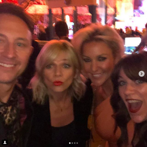Zoe Ball and co party at the Strictly bash