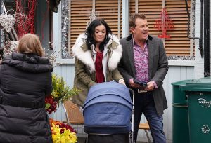 Alfie Moon, Hayley Slater and baby