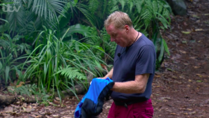 Harry in the jungle camp