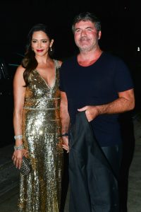 Simon Cowell and Lauren Silverman arriving at the Simon Cowell 'Hollywood Star Celebration Party' at Italian restaurant Ago in Los Angeles.