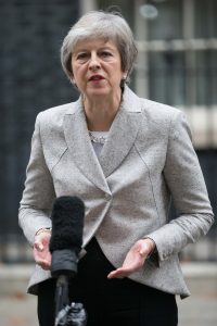 Prime Minister Theresa May delivers statement on Brexit draught document on UK-EU relationship.