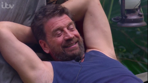 Nick in his hammock in camp