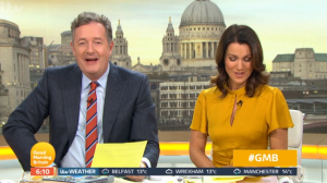Piers Morgan and Susanna Reid on GMB